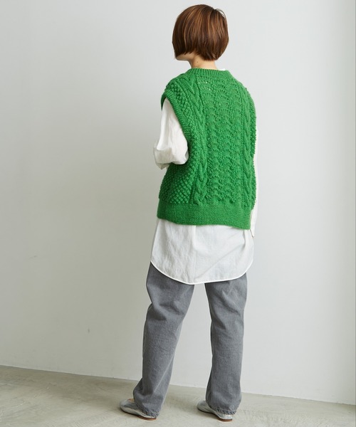 note et silence （ノートエシロンス）の「._*◇12ozムラ糸デニム　テーパードパンツ（デニムパンツ・レディース・グレー/ライトブルー・FREE）」の17枚目の写真