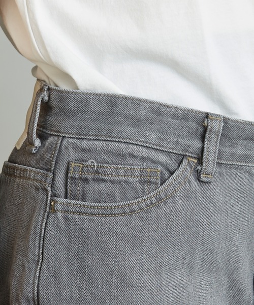 note et silence （ノートエシロンス）の「._*◇12ozムラ糸デニム　テーパードパンツ（デニムパンツ・レディース・グレー/ライトブルー・FREE）」の21枚目の写真