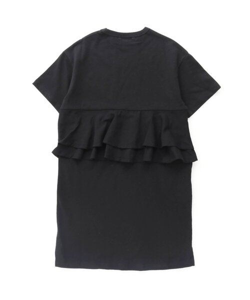 Otonato（オトナト）の「バックフリルカットワンピース【親子でおそろいリンクコーデ】（ワンピース・キッズ・チャコール/ラベンダー・120/140/110/130/100/90）」の3枚目の写真