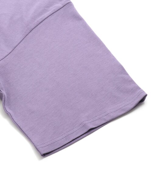 Otonato（オトナト）の「バックフリルカットワンピース【親子でおそろいリンクコーデ】（ワンピース・キッズ・チャコール/ラベンダー・120/140/110/130/100/90）」の6枚目の写真