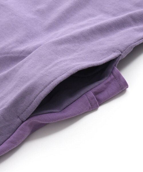 Otonato（オトナト）の「バックフリルカットワンピース【親子でおそろいリンクコーデ】（ワンピース・キッズ・チャコール/ラベンダー・120/140/110/130/100/90）」の7枚目の写真