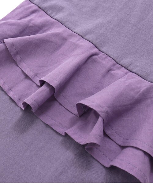 Otonato（オトナト）の「バックフリルカットワンピース【親子でおそろいリンクコーデ】（ワンピース・キッズ・チャコール/ラベンダー・120/140/110/130/100/90）」の8枚目の写真