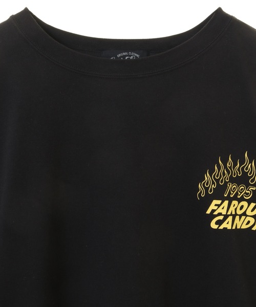Candy Stripper（キャンディストリッパー）の「DON'T PANIC BIG Tシャツ（Tシャツ/カットソー・レディース・オフホワイト/ブラック/パープル・2）」の5枚目の写真