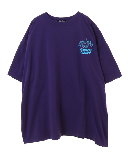 Candy Stripper（キャンディストリッパー）の「DON'T PANIC BIG Tシャツ（Tシャツ/カットソー・レディース・オフホワイト/ブラック/パープル・2）」の10枚目の写真