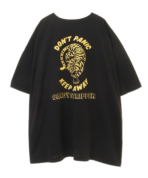 Candy Stripper（キャンディストリッパー）の「DON'T PANIC BIG Tシャツ（Tシャツ/カットソー・レディース・オフホワイト/ブラック/パープル・2）」の15枚目の写真