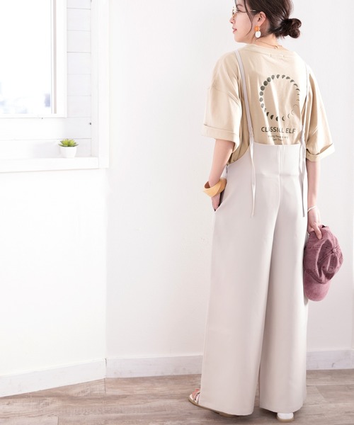 classicalelf(クラシカルエルフ)の「綿100%。月グラフィックプリントで1+ サイドスリットbigTシャツ(Tシャツ/カットソー・レディース・ホワイト/ブラック/ベージュ/ブルー系その他・MEDIUM/X-LARGE)」の15枚目の写真
