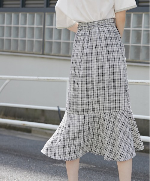 OLIVE des OLIVE(オリーブデオリーブ)の「マーメイドスカート(スカート・レディース・ブラック/アイボリー/ワンウォッシュ・FREE)」の12枚目の写真