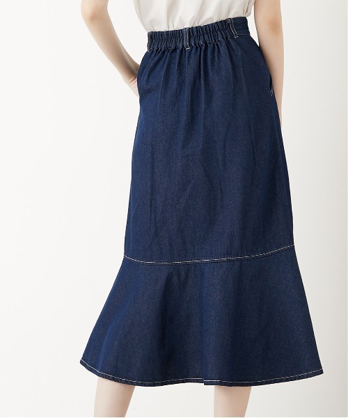 OLIVE des OLIVE(オリーブデオリーブ)の「マーメイドスカート(スカート・レディース・ブラック/アイボリー/ワンウォッシュ・FREE)」の17枚目の写真