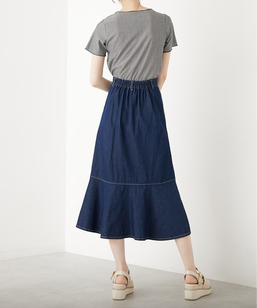 OLIVE des OLIVE(オリーブデオリーブ)の「マーメイドスカート(スカート・レディース・ブラック/アイボリー/ワンウォッシュ・FREE)」の20枚目の写真