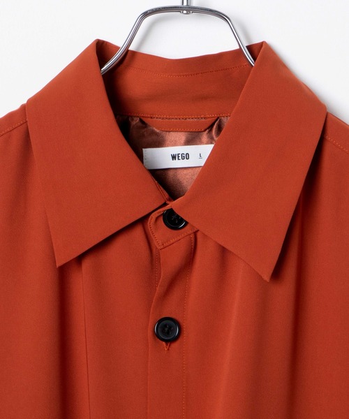 WEGO（ウィゴー）の「WEGO/トロミセットアップ（シャツ/ブラウス・メンズ・ブラック/オレンジ/ブルー・MEDIUM/LARGE）」の13枚目の写真