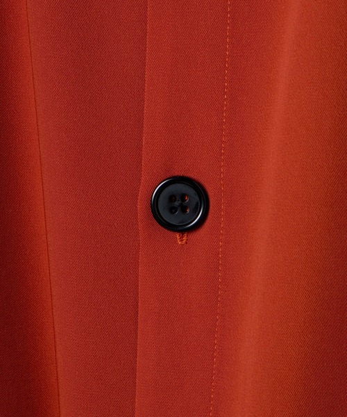 WEGO（ウィゴー）の「WEGO/トロミセットアップ（シャツ/ブラウス・メンズ・ブラック/オレンジ/ブルー・MEDIUM/LARGE）」の12枚目の写真