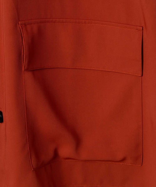 WEGO（ウィゴー）の「WEGO/トロミセットアップ（シャツ/ブラウス・メンズ・ブラック/オレンジ/ブルー・MEDIUM/LARGE）」の10枚目の写真