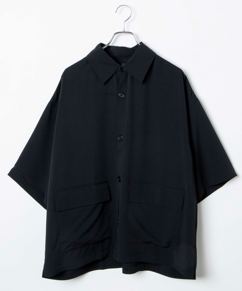 WEGO（ウィゴー）の「WEGO/トロミセットアップ（シャツ/ブラウス・メンズ・ブラック/オレンジ/ブルー・MEDIUM/LARGE）」の21枚目の写真