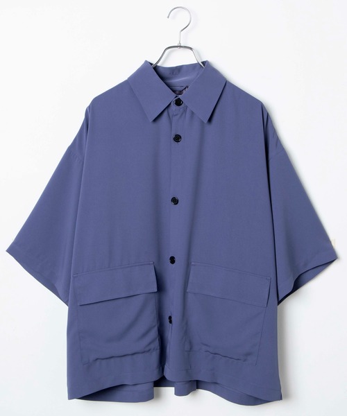 WEGO（ウィゴー）の「WEGO/トロミセットアップ（シャツ/ブラウス・メンズ・ブラック/オレンジ/ブルー・MEDIUM/LARGE）」の19枚目の写真