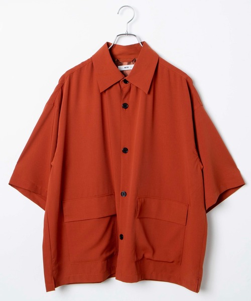 WEGO（ウィゴー）の「WEGO/トロミセットアップ（シャツ/ブラウス・メンズ・ブラック/オレンジ/ブルー・MEDIUM/LARGE）」の17枚目の写真