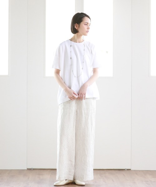 Pao de lo（パオデロ）の「ぽこぽこノットボーダーワイドパンツ（その他パンツ・レディース・ベージュ系その他/ブラック系その他・9号/7号）」の20枚目の写真