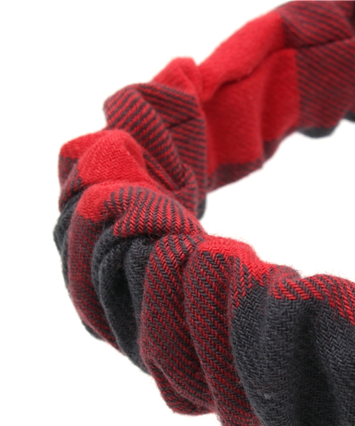 WEGO（ウィゴー）の「WEGO/チェックターバン（ヘアバンド・レディース・ホワイト/レッド/その他1・FREE）」の5枚目の写真