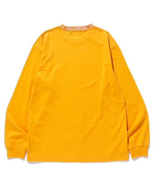 XLARGE(エクストララージ)の「COLLAR LOGO L/S TEE(Tシャツ/カットソー・メンズ・ネイビー/イエロー/グリーン/バーガンディー・S/M/L/XL)」の8枚目の写真