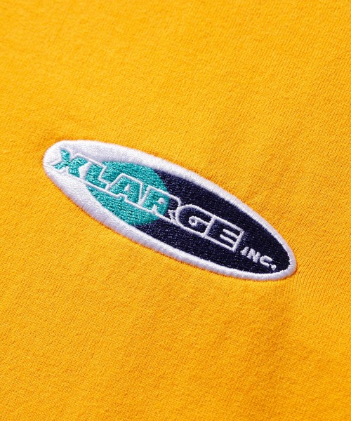 XLARGE(エクストララージ)の「COLLAR LOGO L/S TEE(Tシャツ/カットソー・メンズ・ネイビー/イエロー/グリーン/バーガンディー・S/M/L/XL)」の10枚目の写真