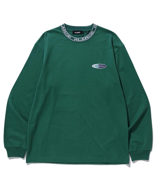 XLARGE(エクストララージ)の「COLLAR LOGO L/S TEE(Tシャツ/カットソー・メンズ・ネイビー/イエロー/グリーン/バーガンディー・S/M/L/XL)」の17枚目の写真