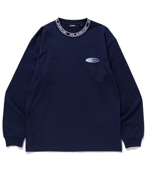 XLARGE(エクストララージ)の「COLLAR LOGO L/S TEE(Tシャツ/カットソー・メンズ・ネイビー/イエロー/グリーン/バーガンディー・S/M/L/XL)」の18枚目の写真
