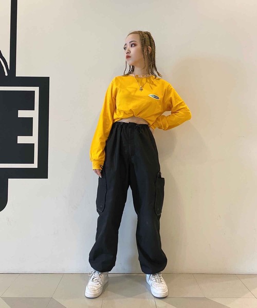 XLARGE(エクストララージ)の「COLLAR LOGO L/S TEE(Tシャツ/カットソー・メンズ・ネイビー/イエロー/グリーン/バーガンディー・S/M/L/XL)」の19枚目の写真