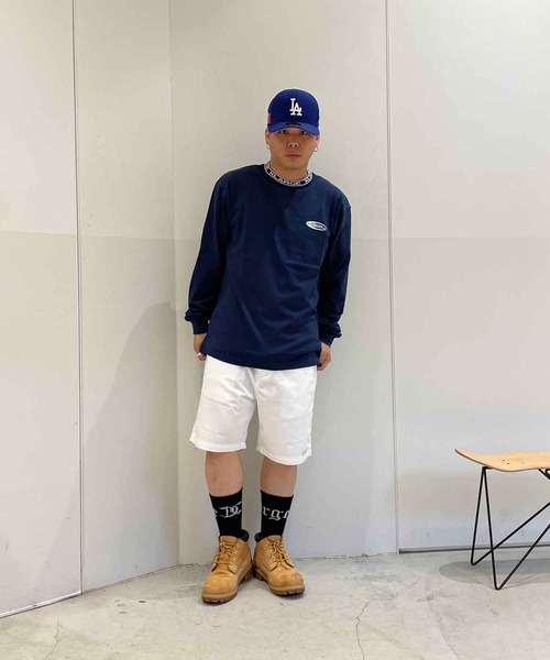XLARGE(エクストララージ)の「COLLAR LOGO L/S TEE(Tシャツ/カットソー・メンズ・ネイビー/イエロー/グリーン/バーガンディー・S/M/L/XL)」の21枚目の写真