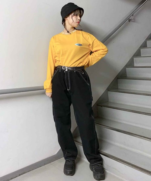 XLARGE(エクストララージ)の「COLLAR LOGO L/S TEE(Tシャツ/カットソー・メンズ・ネイビー/イエロー/グリーン/バーガンディー・S/M/L/XL)」の20枚目の写真