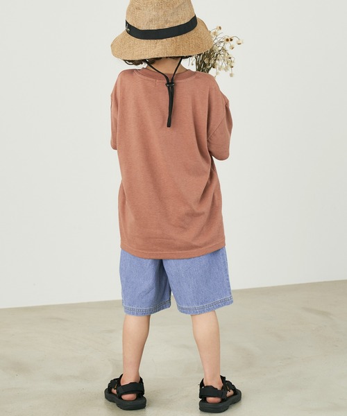 &yam(アンドヤム)の「ライトデニム ウエストフリンジデザインショートパンツ(デニムパンツ・キッズ・ホワイト/サックスブルー/インディゴブルー・110-120cm/150-160cm/140-150cm/120-130cm/130-140cm)」の10枚目の写真