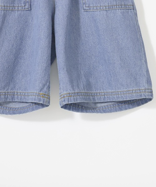 &yam(アンドヤム)の「ライトデニム ウエストフリンジデザインショートパンツ(デニムパンツ・キッズ・ホワイト/サックスブルー/インディゴブルー・110-120cm/150-160cm/140-150cm/120-130cm/130-140cm)」の18枚目の写真