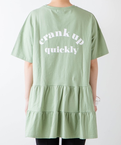 WEGO（ウィゴー）の「WEGO/ティアードTeeワンピース（ワンピース・レディース・ホワイト/ライトパープル/グリーン系その他・FREE）」の17枚目の写真