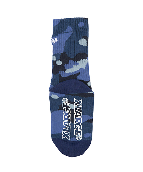 XLARGE KIDS(エクストララージキッズ)の「XLK SOCKS MULTICAM CAMO(ソックス/靴下・キッズ・オリーブ/ネイビー・MEDIUM/LARGE)」の4枚目の写真