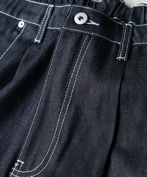 antiqua（アンティカ）の「育てるデニム。ストレッチバルーンデニム（デニムパンツ・レディース・ノンウォッシュ・M/L/L/XL）」の19枚目の写真