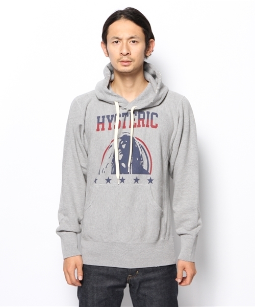 HYSTERIC GLAMOUR（ヒステリックグラマー）の「STAR WOMAN FACE pt PK（パーカー・メンズ・ブルー/ネイビー/トップグレー・SMALL/MEDIUM/LARGE）」の9枚目の写真