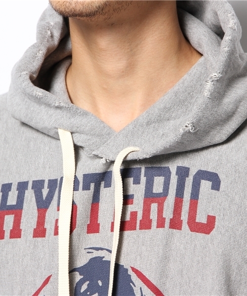 HYSTERIC GLAMOUR（ヒステリックグラマー）の「STAR WOMAN FACE pt PK（パーカー・メンズ・ブルー/ネイビー/トップグレー・SMALL/MEDIUM/LARGE）」の4枚目の写真