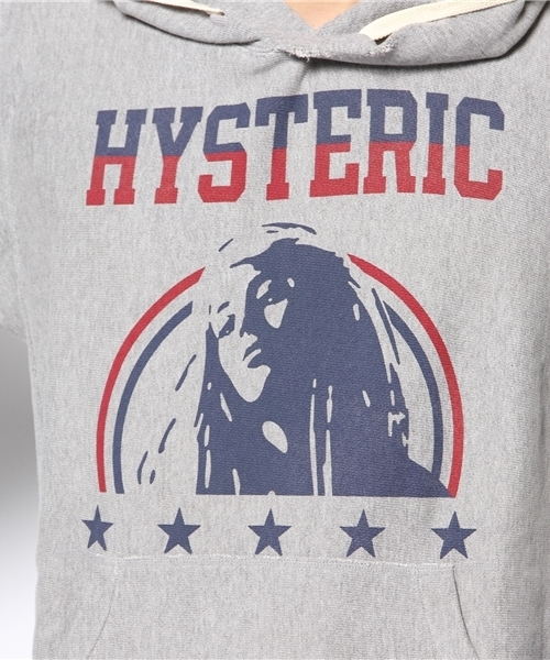 HYSTERIC GLAMOUR（ヒステリックグラマー）の「STAR WOMAN FACE pt PK（パーカー・メンズ・ブルー/ネイビー/トップグレー・SMALL/MEDIUM/LARGE）」の7枚目の写真