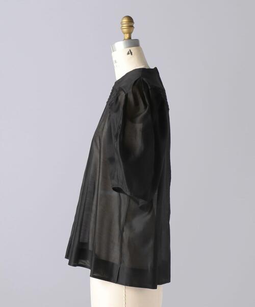 BLAMINK（ブラミンク）の「< BLAMINK（ブラミンク）> P C/SI TUCK SSL BK（シャツ/ブラウス・レディース・ブラック・38/36）」の2枚目の写真