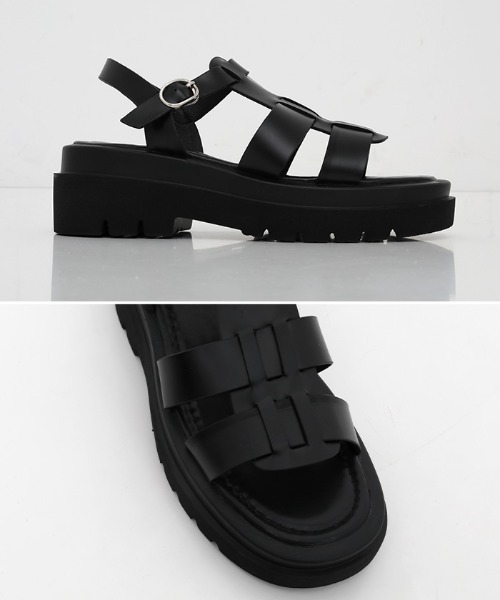 select MOCA（セレクトモカ）の「プラットフォームグルカサンダル（サンダル・レディース・ホワイト/ブラック/ブラウン・SMALL/MEDIUM/LARGE）」の18枚目の写真