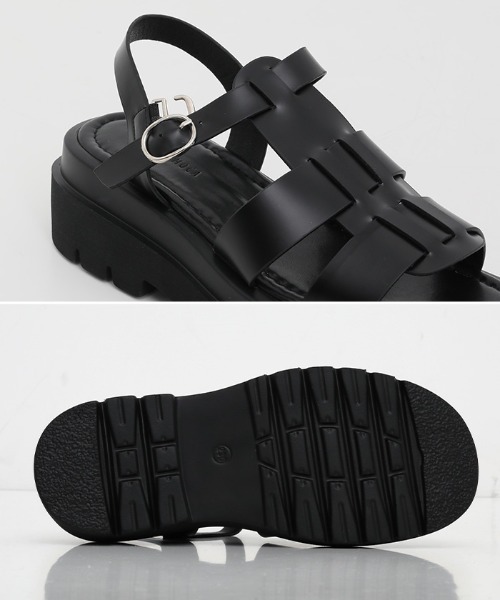 select MOCA（セレクトモカ）の「プラットフォームグルカサンダル（サンダル・レディース・ホワイト/ブラック/ブラウン・SMALL/MEDIUM/LARGE）」の19枚目の写真