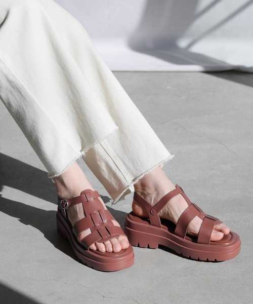 select MOCA（セレクトモカ）の「プラットフォームグルカサンダル（サンダル・レディース・ホワイト/ブラック/ブラウン・SMALL/MEDIUM/LARGE）」の12枚目の写真