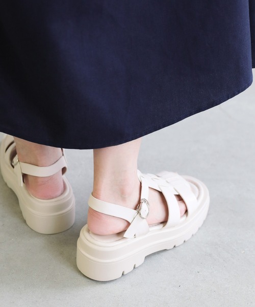 select MOCA（セレクトモカ）の「プラットフォームグルカサンダル（サンダル・レディース・ホワイト/ブラック/ブラウン・SMALL/MEDIUM/LARGE）」の11枚目の写真