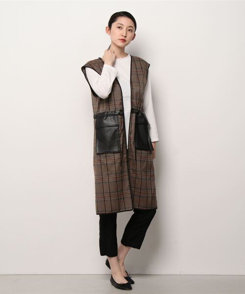 atmos pink（アトモスピンク）の「atmos pink 3WAY ブロッキングコート（トレンチコート・レディース・ホワイト/ベージュ・FREE）」の8枚目の写真