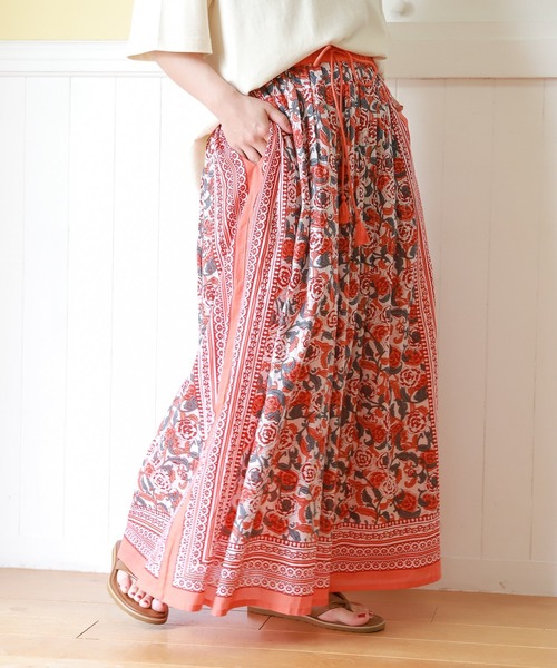 studio CLIP（スタディオクリップ）の「【低身長向けアイテム/WEB限定】インド柄スカート（スカート・レディース・その他1/その他2/その他5/その他6/その他3/その他4・FREE）」の2枚目の写真