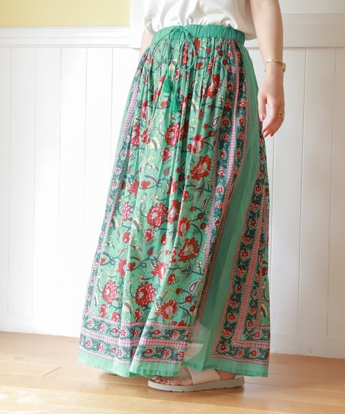 studio CLIP（スタディオクリップ）の「【低身長向けアイテム/WEB限定】インド柄スカート（スカート・レディース・その他1/その他2/その他5/その他6/その他3/その他4・FREE）」の3枚目の写真