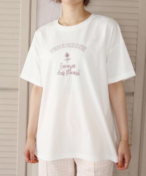 one after another NICE CLAUP(ワンアフターアナザーナイスクラップ)の「フォトアソートBigT(Tシャツ/カットソー・レディース・ホワイト/オフホワイト/アイボリー/ホワイト系その他・FREE)」の4枚目の写真