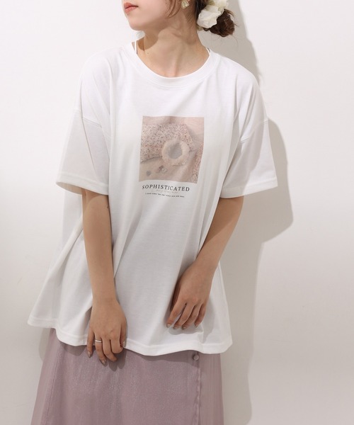 one after another NICE CLAUP(ワンアフターアナザーナイスクラップ)の「フォトアソートBigT(Tシャツ/カットソー・レディース・ホワイト/オフホワイト/アイボリー/ホワイト系その他・FREE)」の3枚目の写真