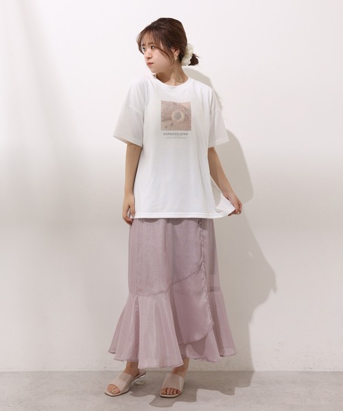 one after another NICE CLAUP(ワンアフターアナザーナイスクラップ)の「フォトアソートBigT(Tシャツ/カットソー・レディース・ホワイト/オフホワイト/アイボリー/ホワイト系その他・FREE)」の12枚目の写真