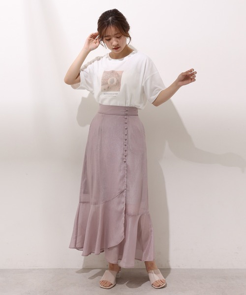 one after another NICE CLAUP(ワンアフターアナザーナイスクラップ)の「フォトアソートBigT(Tシャツ/カットソー・レディース・ホワイト/オフホワイト/アイボリー/ホワイト系その他・FREE)」の9枚目の写真