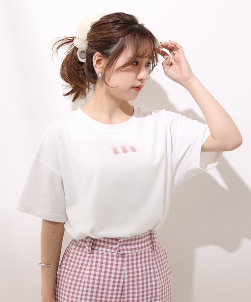 one after another NICE CLAUP(ワンアフターアナザーナイスクラップ)の「フォトアソートBigT(Tシャツ/カットソー・レディース・ホワイト/オフホワイト/アイボリー/ホワイト系その他・FREE)」の13枚目の写真