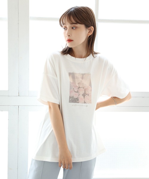 one after another NICE CLAUP(ワンアフターアナザーナイスクラップ)の「フォトアソートBigT(Tシャツ/カットソー・レディース・ホワイト/オフホワイト/アイボリー/ホワイト系その他・FREE)」の21枚目の写真